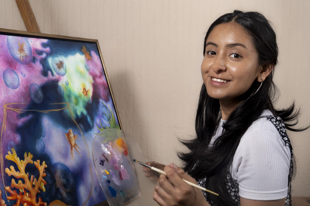 retrato cuerpo completo de la diseñadora Karla Zalazar